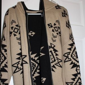 black and tan sweater